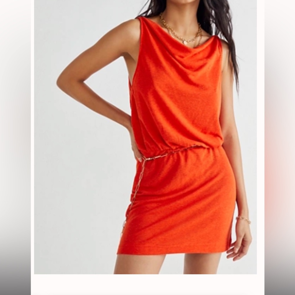 Orange/Red Free People Riviera Mini Dress